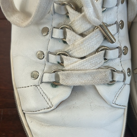 Joie white platform leather sneakers  | white - Picture 10 of 12